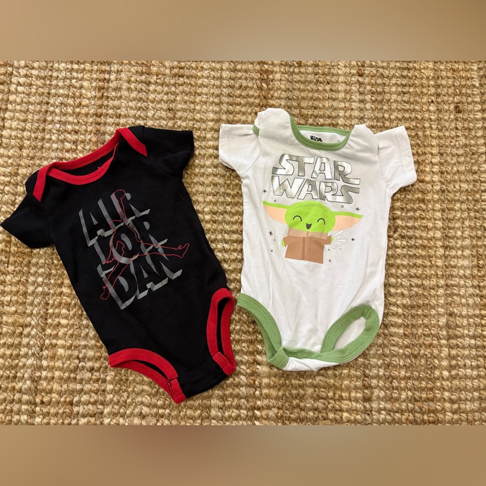 Air Jordan’s & Star Wars Bodysuits Bundle 6-12 Months